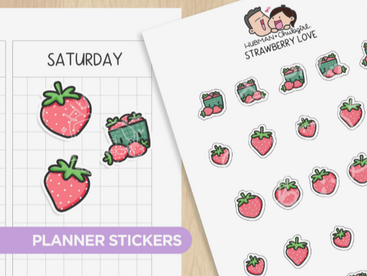 Strawberry Love | Sticker Sheet