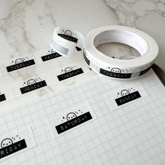 Days of the Week | Perforated Washi