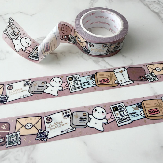 Happy mail Flatlay | Washi