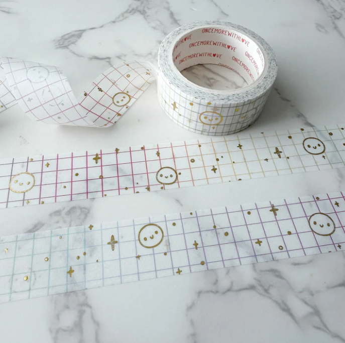 Rainbow Grid - Gold | Washi
