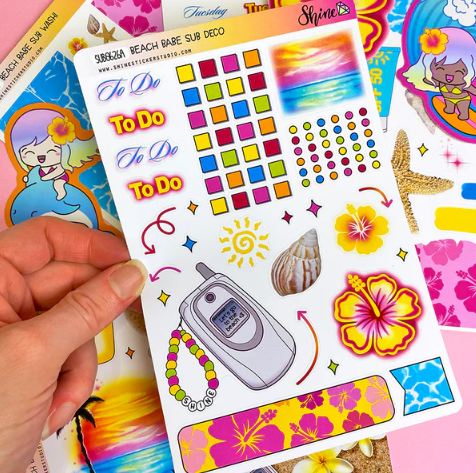 *PRESALE* Shine Sticker Studio - Beach Babe | June 2026 Subscription