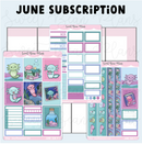 *PRESALE* Sweet Bean Plans | JUNE 2026 WASHI & STICKER Subscription