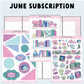 *PRESALE* Sweet Bean Plans | JUNE 2026 WASHI & STICKER Subscription