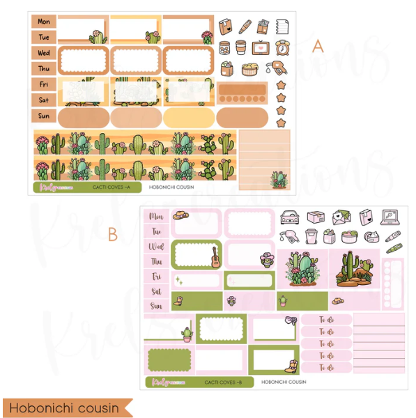 *PRESALE* Krels Creations - Cacti Cove | July 2026 STICKERS & WASHI Subscription