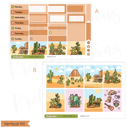 *PRESALE* Krels Creations - Cacti Cove | July 2026 STICKERS & WASHI Subscription