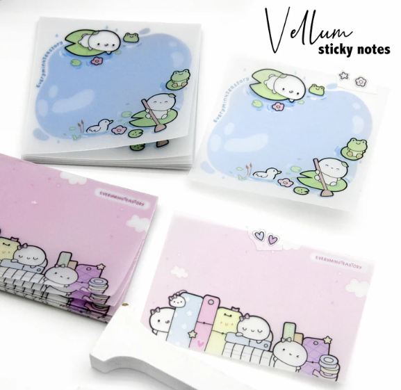 *PREORDER* Pond Life & Planner Stack vellum sticky notes