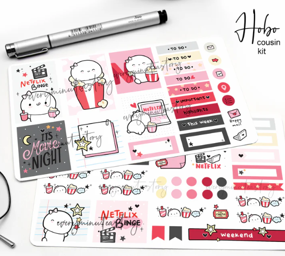 *PREORDER* Netflix Binge hobonichi cousin kit