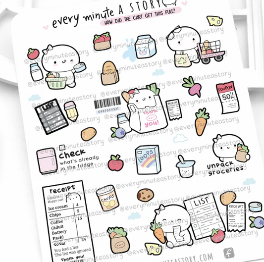 *PREORDER* Grocery Day | Sticker Sheet