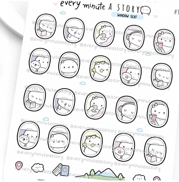 *PREORDER* Window Seat | Sticker Sheet