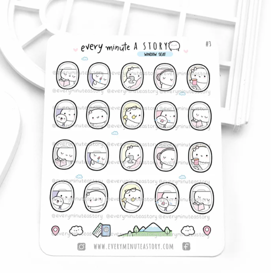 *PREORDER* Window Seat | Sticker Sheet