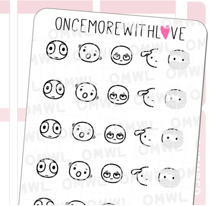 *PRESALE Munchkin Emojis pt10 | Sticker Sheet
