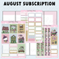 *PRESALE* Sweet Bean Plans | AUGUST 2026 WASHI & STICKER Subscription