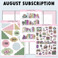 *PRESALE* Sweet Bean Plans | AUGUST 2026 WASHI & STICKER Subscription