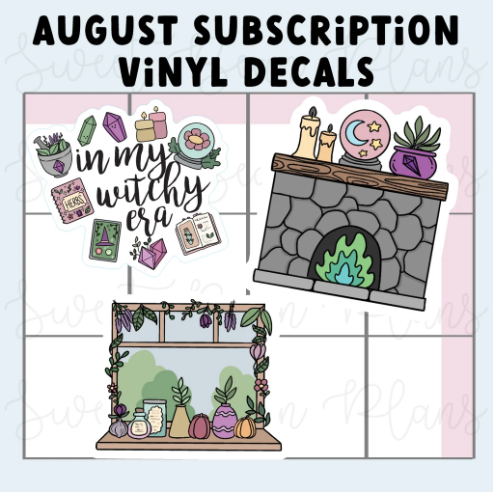 *PRESALE* Sweet Bean Plans | AUGUST 2026 WASHI & STICKER Subscription