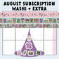 *PRESALE* Sweet Bean Plans | AUGUST 2026 WASHI & STICKER Subscription