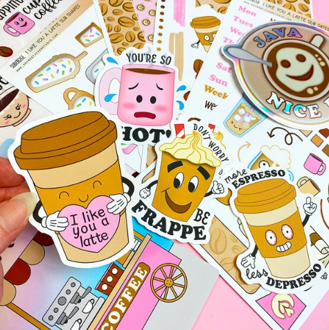 *PRESALE* Shine Sticker Studio - I Like You A Latte | August 2026 Subscription