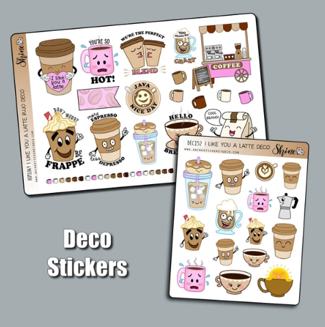 *PRESALE* Shine Sticker Studio - I Like You A Latte | August 2026 Subscription