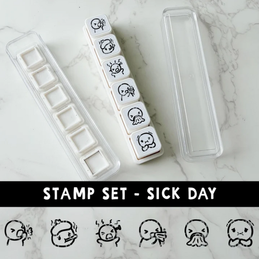 *PREORDER 6-IN-1 Punch Stamp - Sick Day