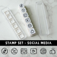 *PREORDER 6-IN-1 Punch Stamp - Social Media