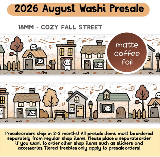 *PREORDER Cozy Fall Street | Washi