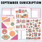 *PRESALE* Sweet Bean Plans | SEPTEMBER 2026 WASHI & STICKER Subscription