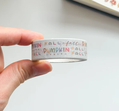 Pumpkin Season Text | Washi