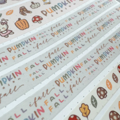 Pumpkin Season Text | Washi