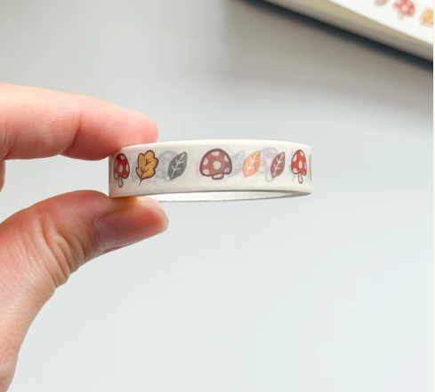 Mushroom & Leaves | Washi