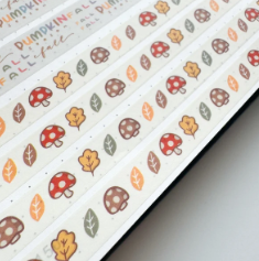 Mushroom & Leaves | Washi