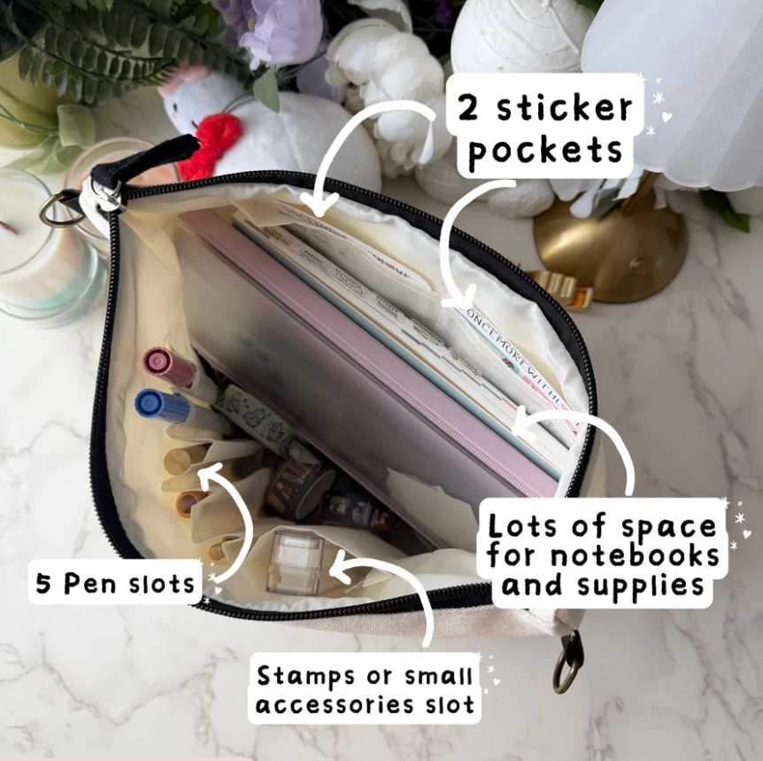 *PREORDER - Peeking Munchkin Canvas Catch-All Pouch