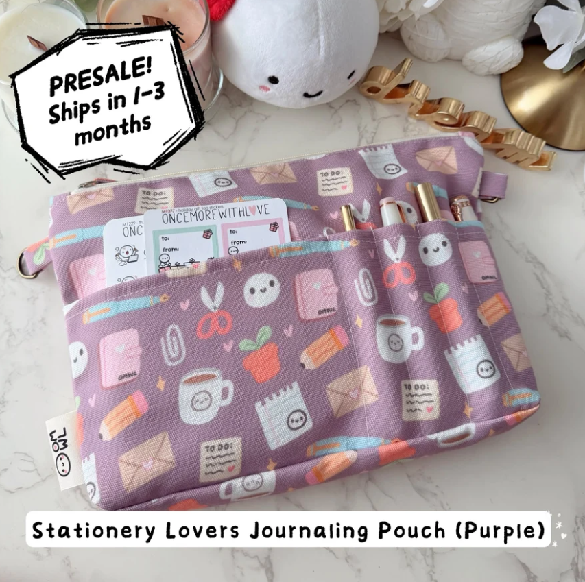 *PREORDER - Stationery Lovers Journaling Pouch (Purple)