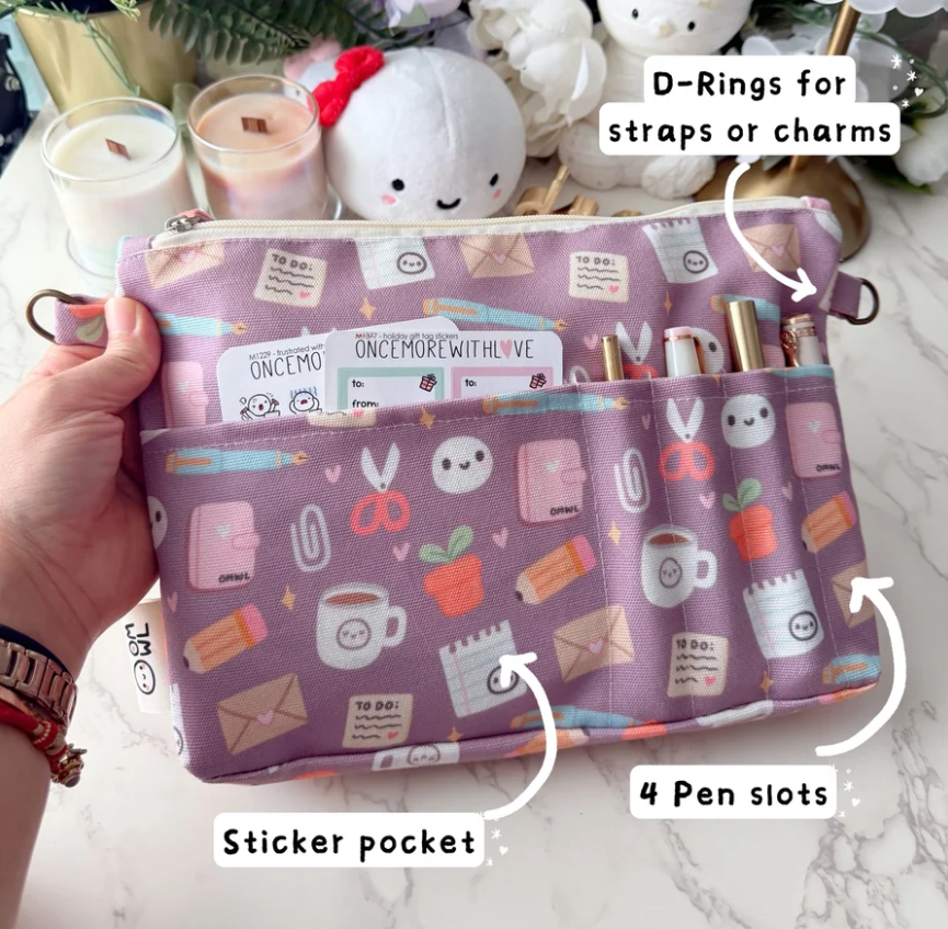 *PREORDER - Stationery Lovers Journaling Pouch (Purple)