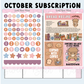 *PRESALE Sweet Bean Plans | OCTOBER 2026 WASHI & STICKER Subscription