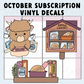 *PRESALE Sweet Bean Plans | OCTOBER 2026 WASHI & STICKER Subscription