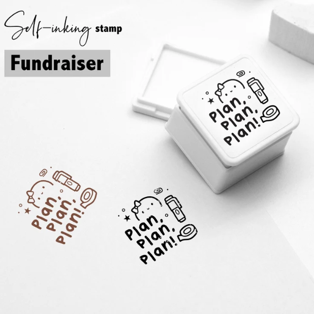*PREORDER* Self-Inking Plan, Plan, Plan Beanie Stamp