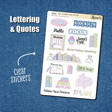 *PRESALE* Shine Sticker Studio - 2027 Planner | October 2026 Subscription