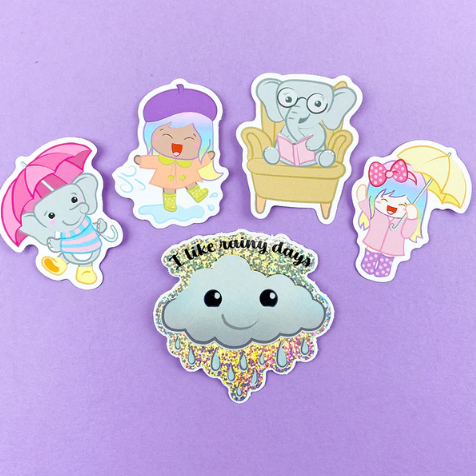 Shine Sticker Studio - Rainy Day | August 2025 Subscription