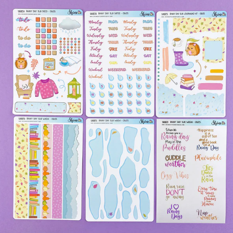 Shine Sticker Studio - Rainy Day | August 2025 Subscription