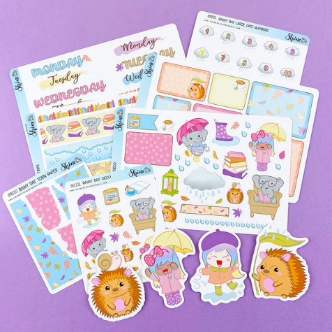Shine Sticker Studio - Rainy Day | August 2025 Subscription