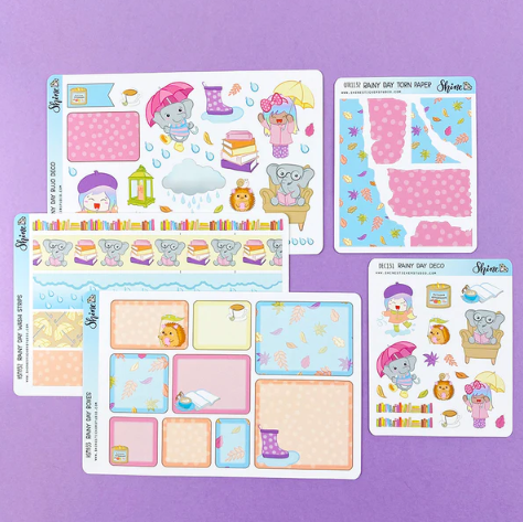 Shine Sticker Studio - Rainy Day | August 2025 Subscription