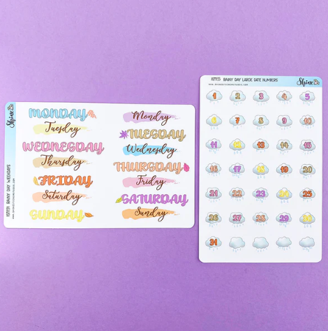 Shine Sticker Studio - Rainy Day | August 2025 Subscription