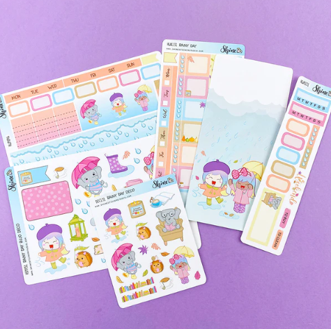 Shine Sticker Studio - Rainy Day | August 2025 Subscription