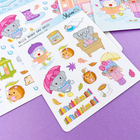 Shine Sticker Studio - Rainy Day | August 2025 Subscription