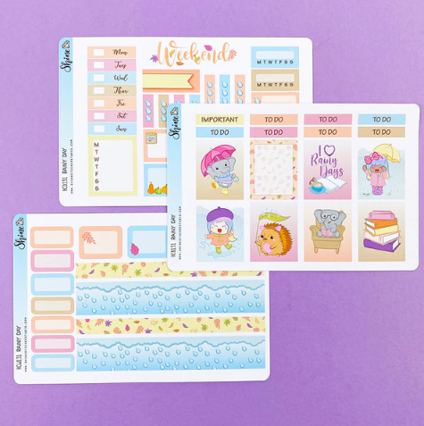 Shine Sticker Studio - Rainy Day | August 2025 Subscription