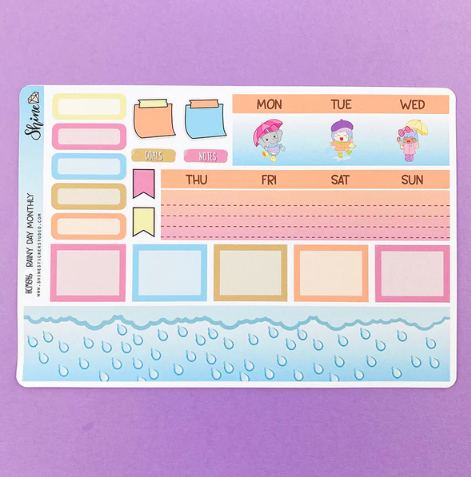 Shine Sticker Studio - Rainy Day | August 2025 Subscription