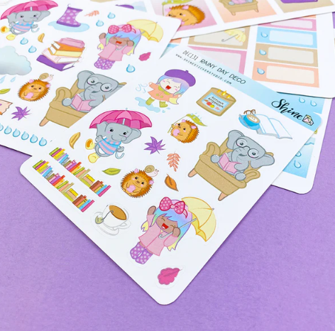 Shine Sticker Studio - Rainy Day | August 2025 Subscription