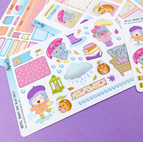Shine Sticker Studio - Rainy Day | August 2025 Subscription
