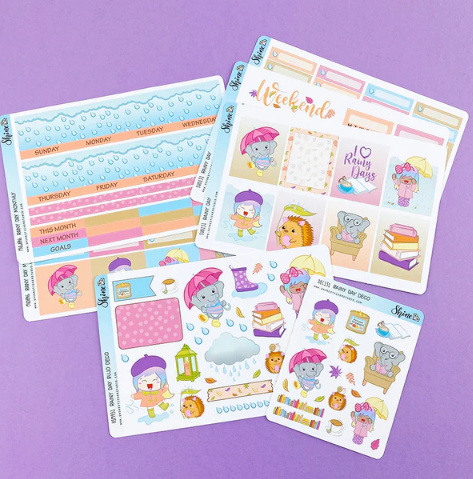 Shine Sticker Studio - Rainy Day | August 2025 Subscription
