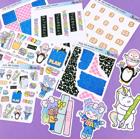 *PRESALE* Shine Sticker Studio - 2026 Planner | November 2025 Subscription