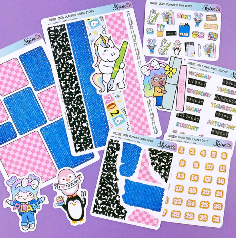 *PRESALE* Shine Sticker Studio - 2026 Planner | November 2025 Subscription